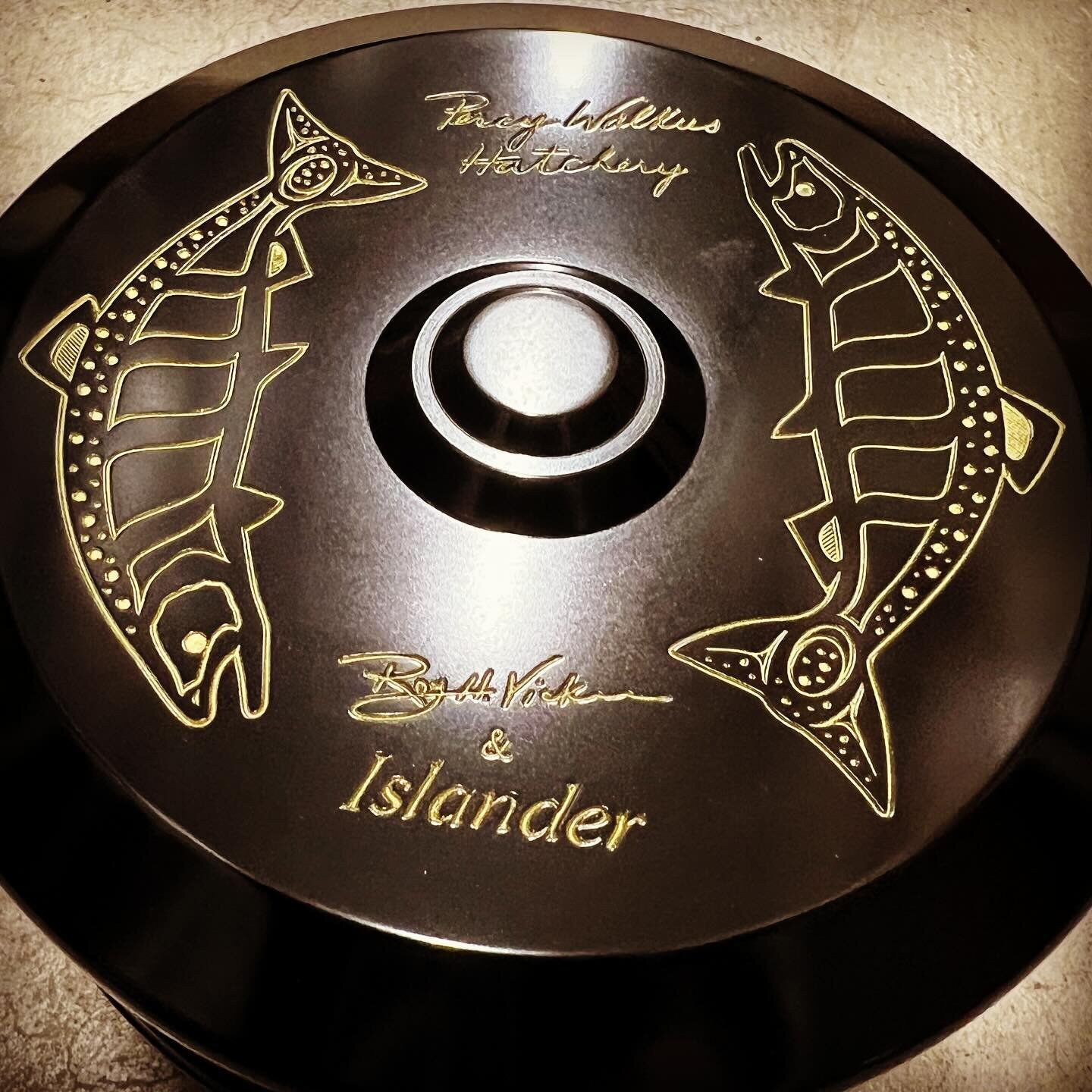 Islanders TR3 Percy Walkus Hatchery Edition. Crafted in collaboration with Roy Henry Vickers. Only 100 available. We got allocated one&hellip;.. This reel is stunning. Collector&rsquo;s item. #islanderreels #royhenryvickers #percywalkushatchery #supp