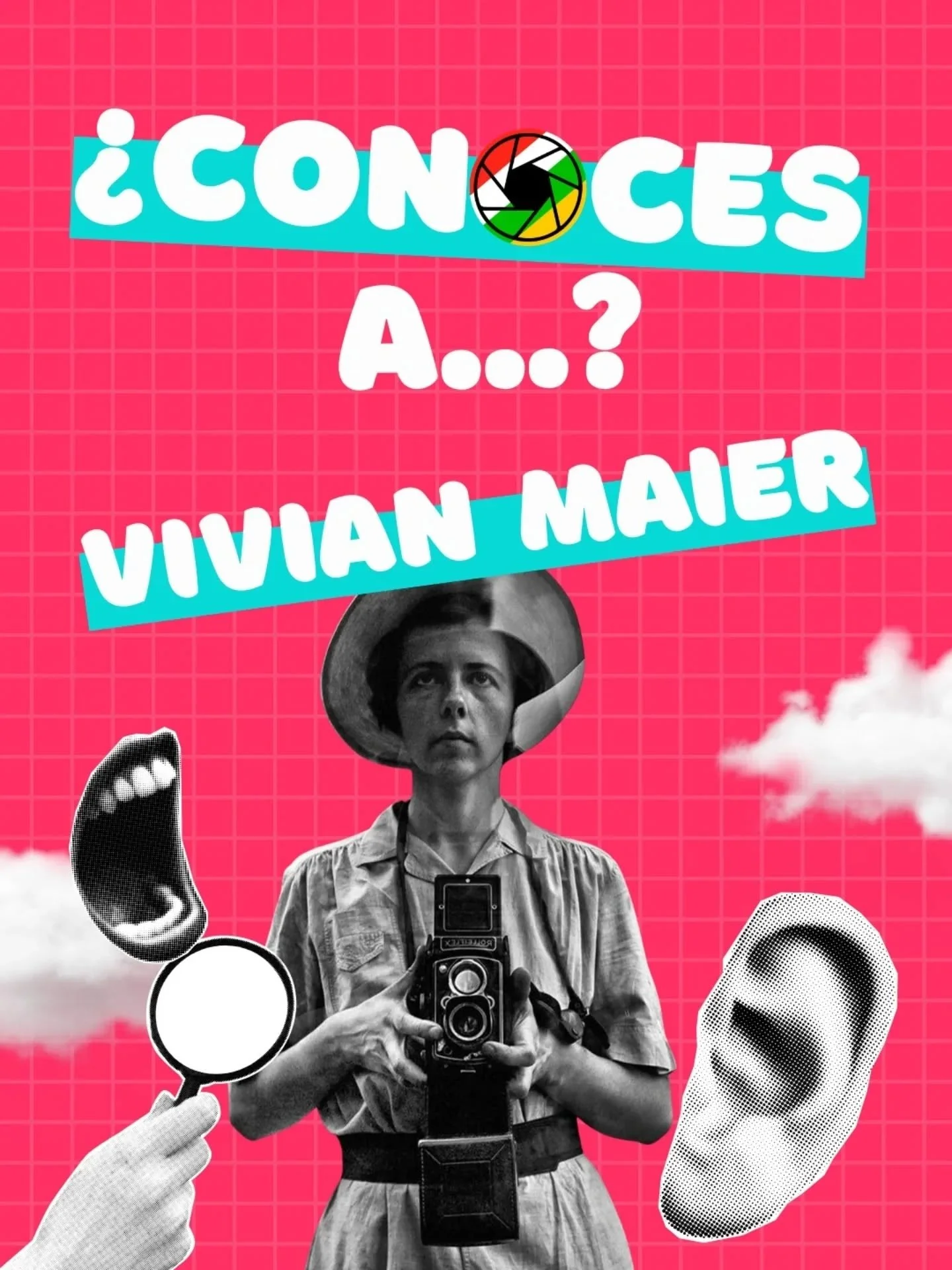 &iquest;Conoces a Vivian Maier? 📷✨
Fue una figura enigm&aacute;tica y fascinante: vivi&oacute; gran parte de su vida en la m&aacute;s absoluta discreci&oacute;n como ni&ntilde;era en Estados Unidos, pero su c&aacute;mara nunca la dej&oacute; partir.
