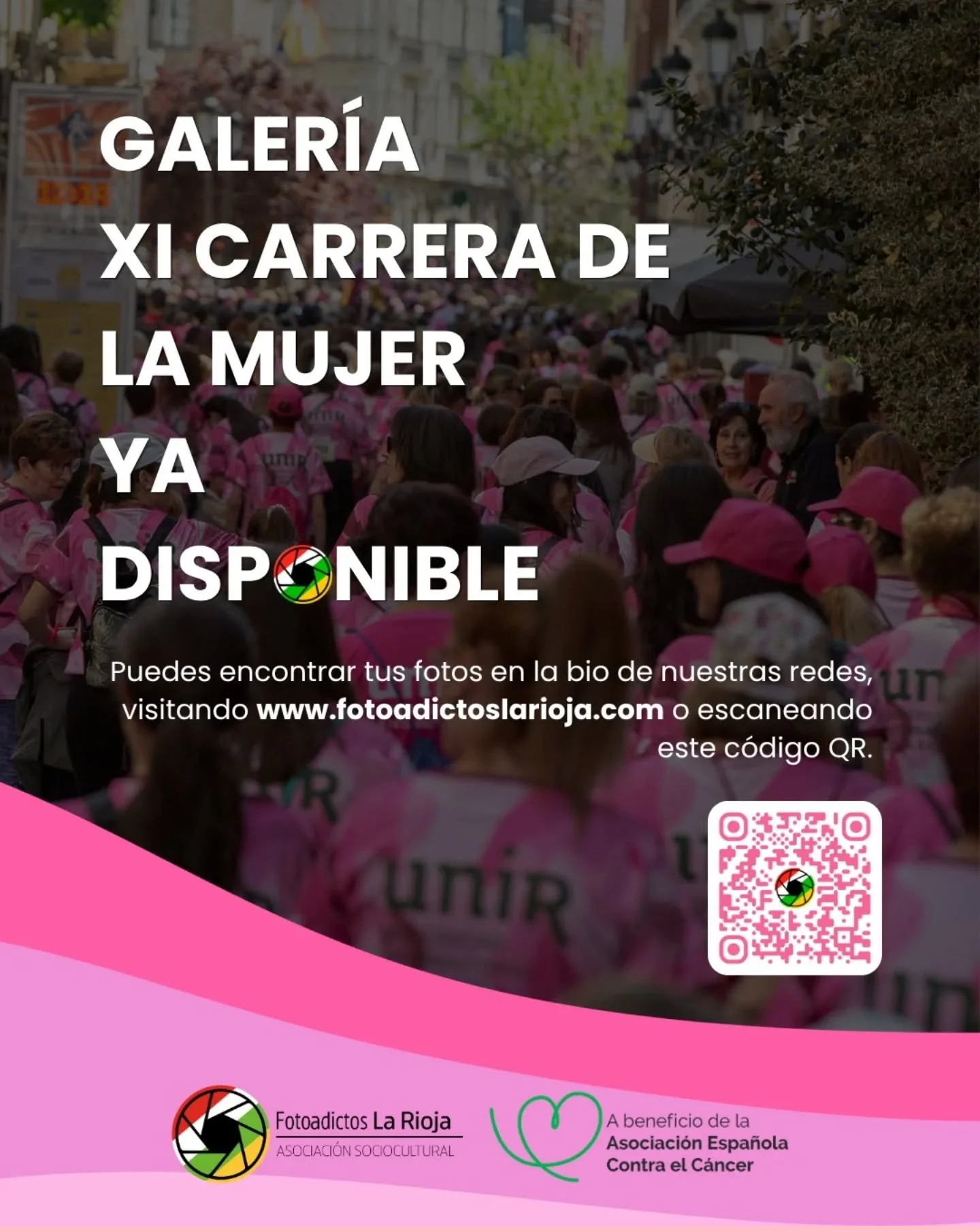 🎉 &iquest;Participaste en la XI Carrera de la Mujer? &iexcl;Tus fotos ya est&aacute;n disponibles! 📸💜

Sigue estos pasos para encontrarte:

1️⃣ Entra en el link de nuestra bio o visita 👉 fotoadictoslarioja.com
2️⃣ Busca la galer&iacute;a de la ca
