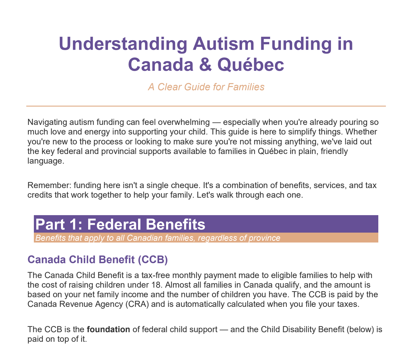 Get Your Money: A Free Autism Funding Guide for Families in Québec & Canada