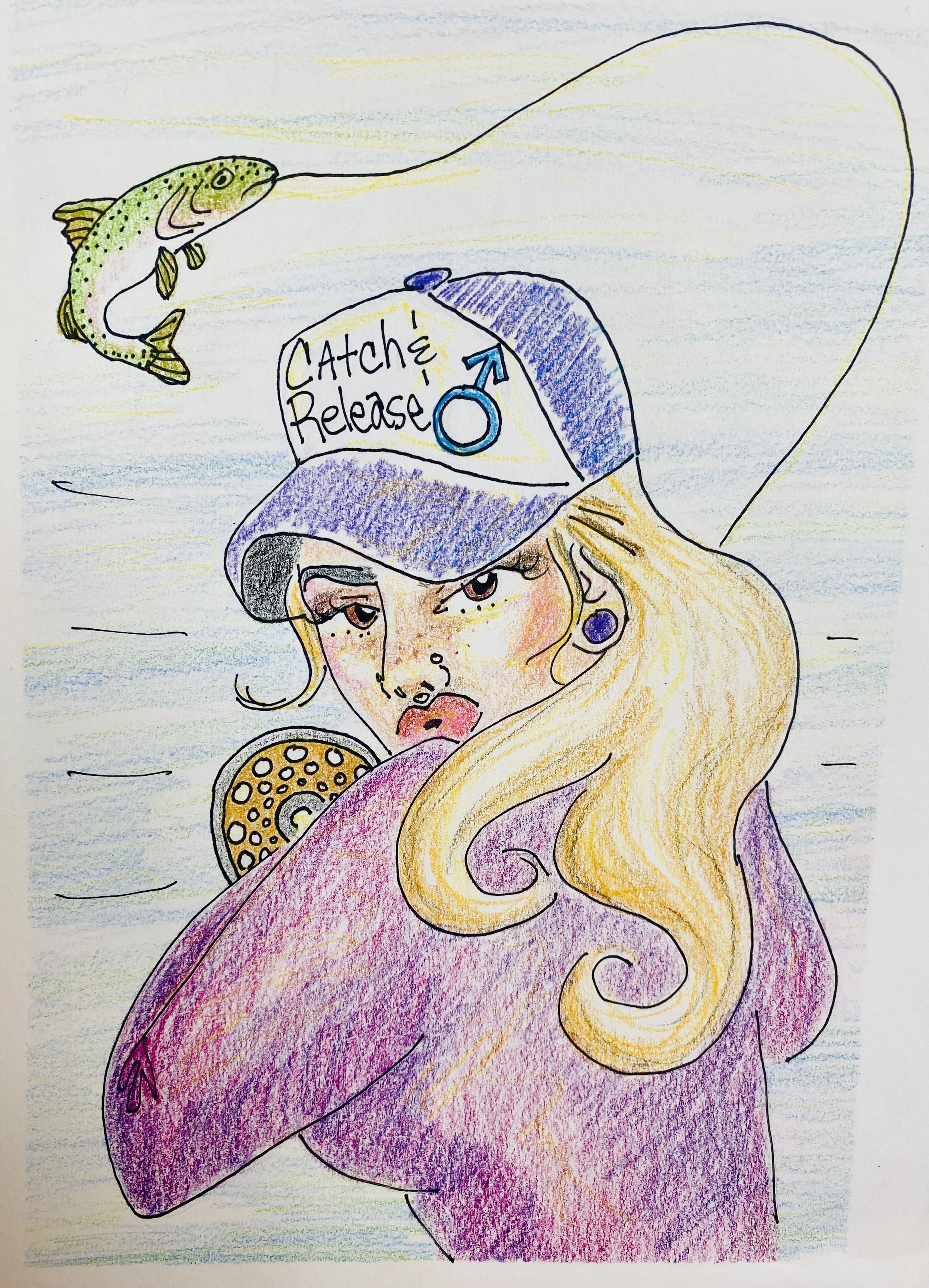 Catch & Release - 12x9" (SOLD)