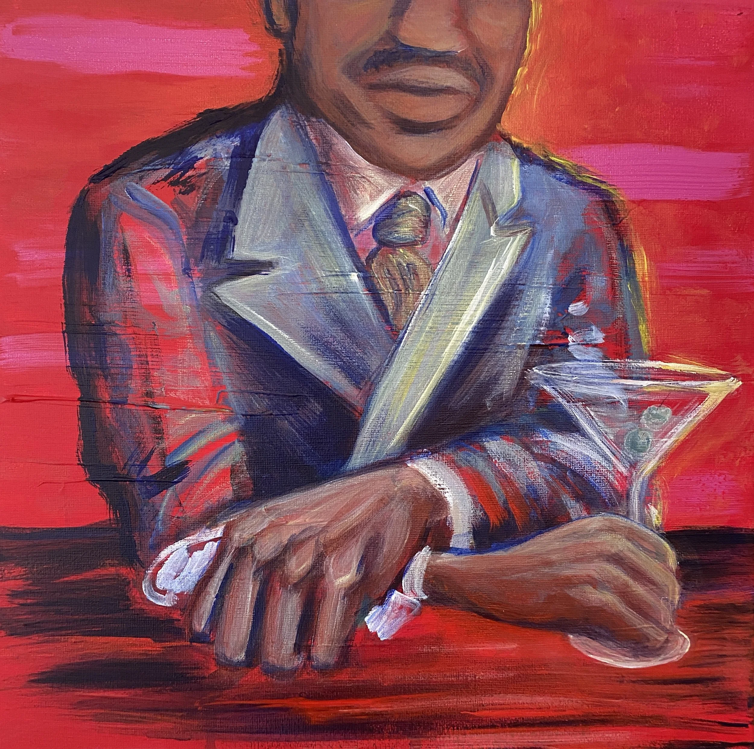 Perfect Gentleman - 14"x14" acrylic