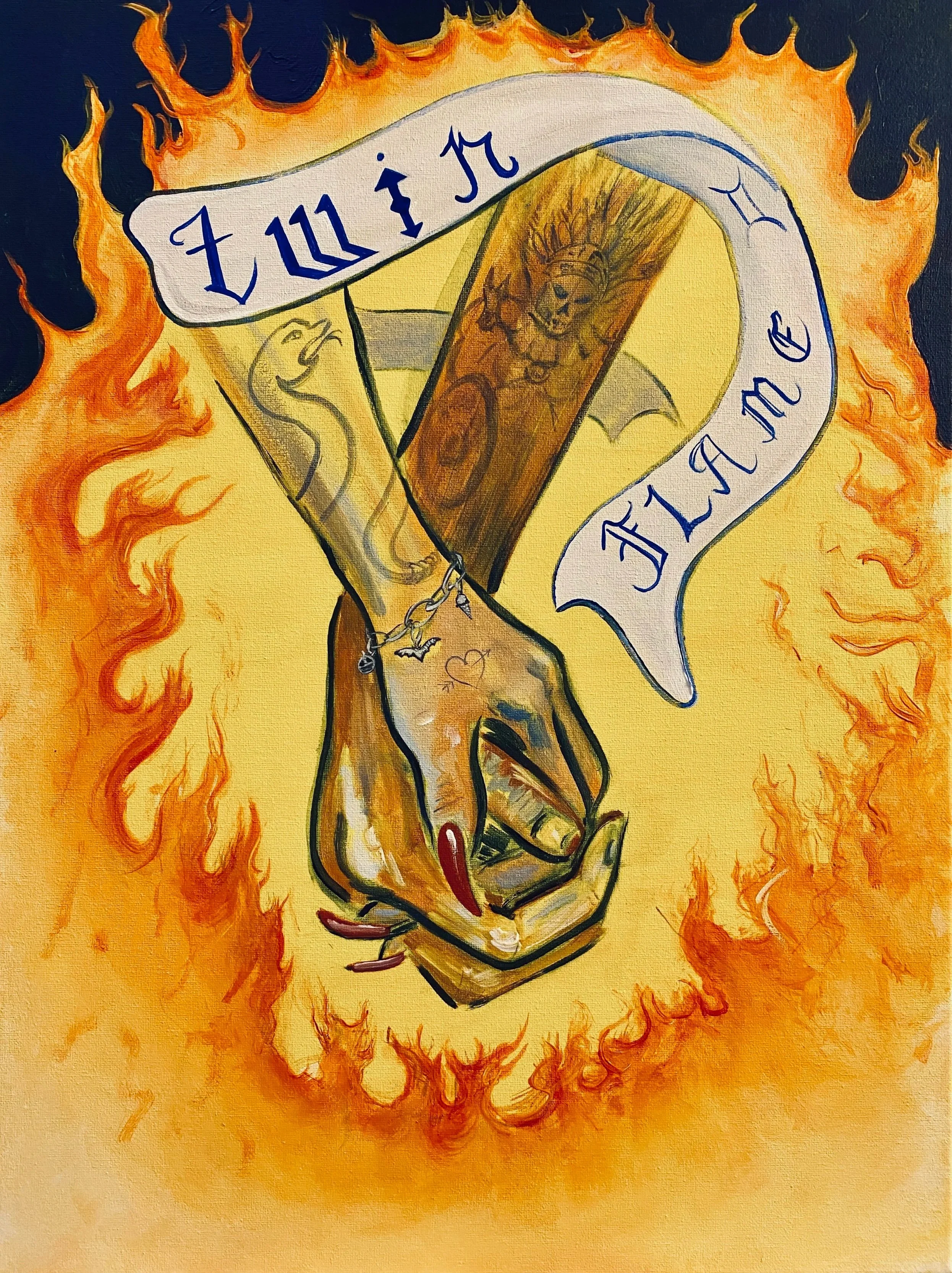 Twin Flame - 24x18"