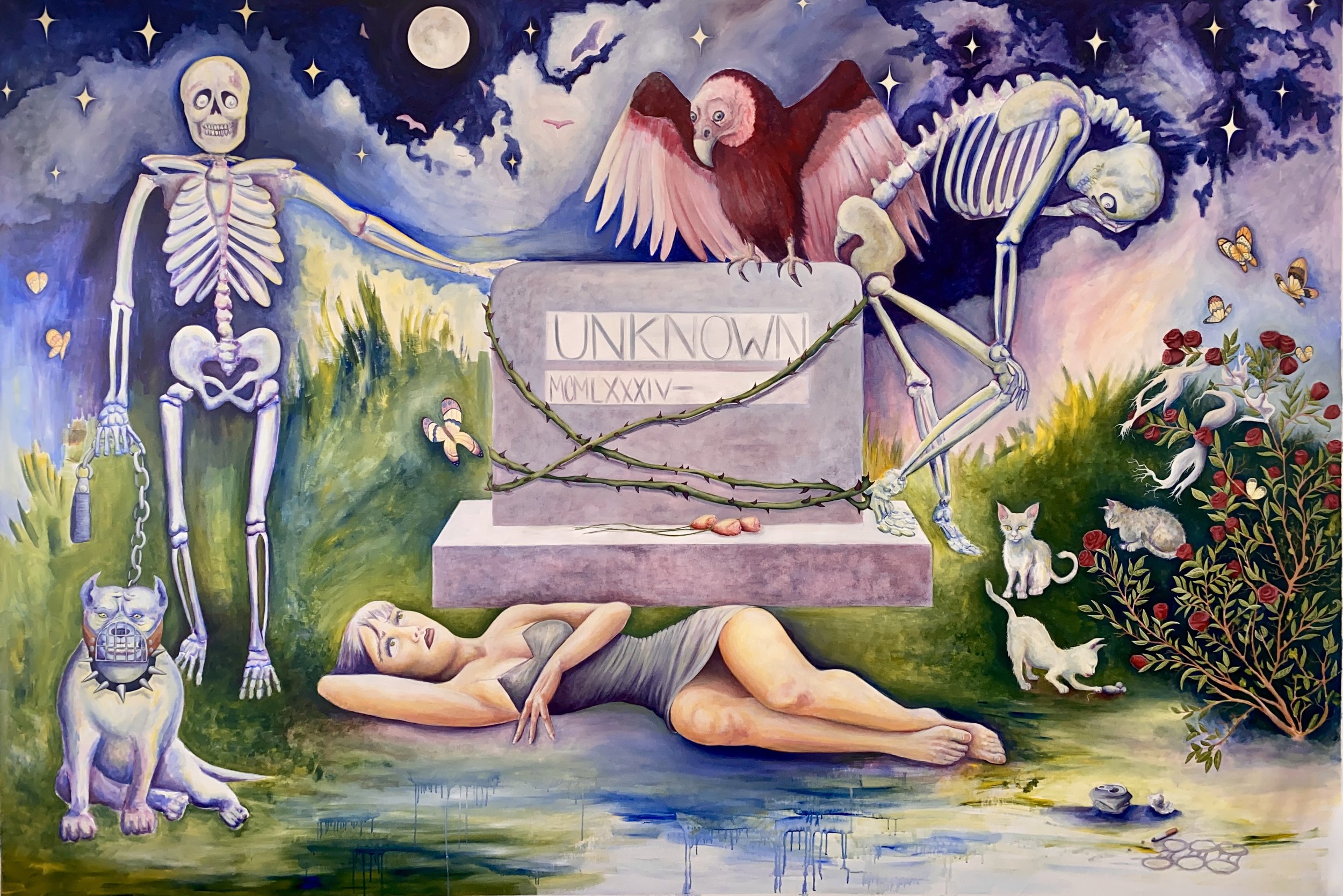 Living Dead - 7'x10' acrylic on linen