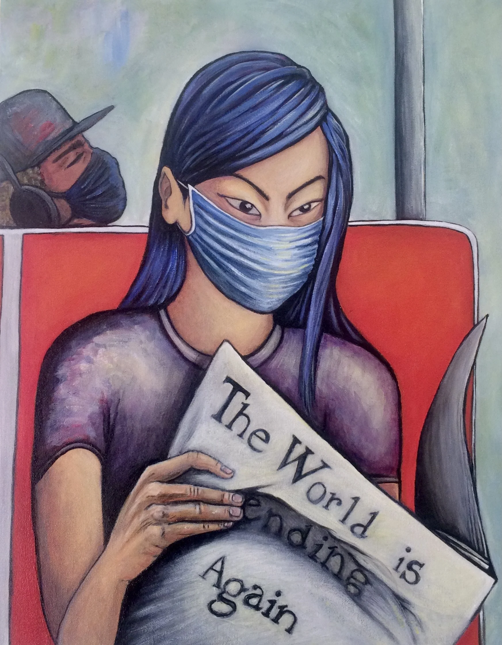 The World is Ending Again - 20x18" acrylic