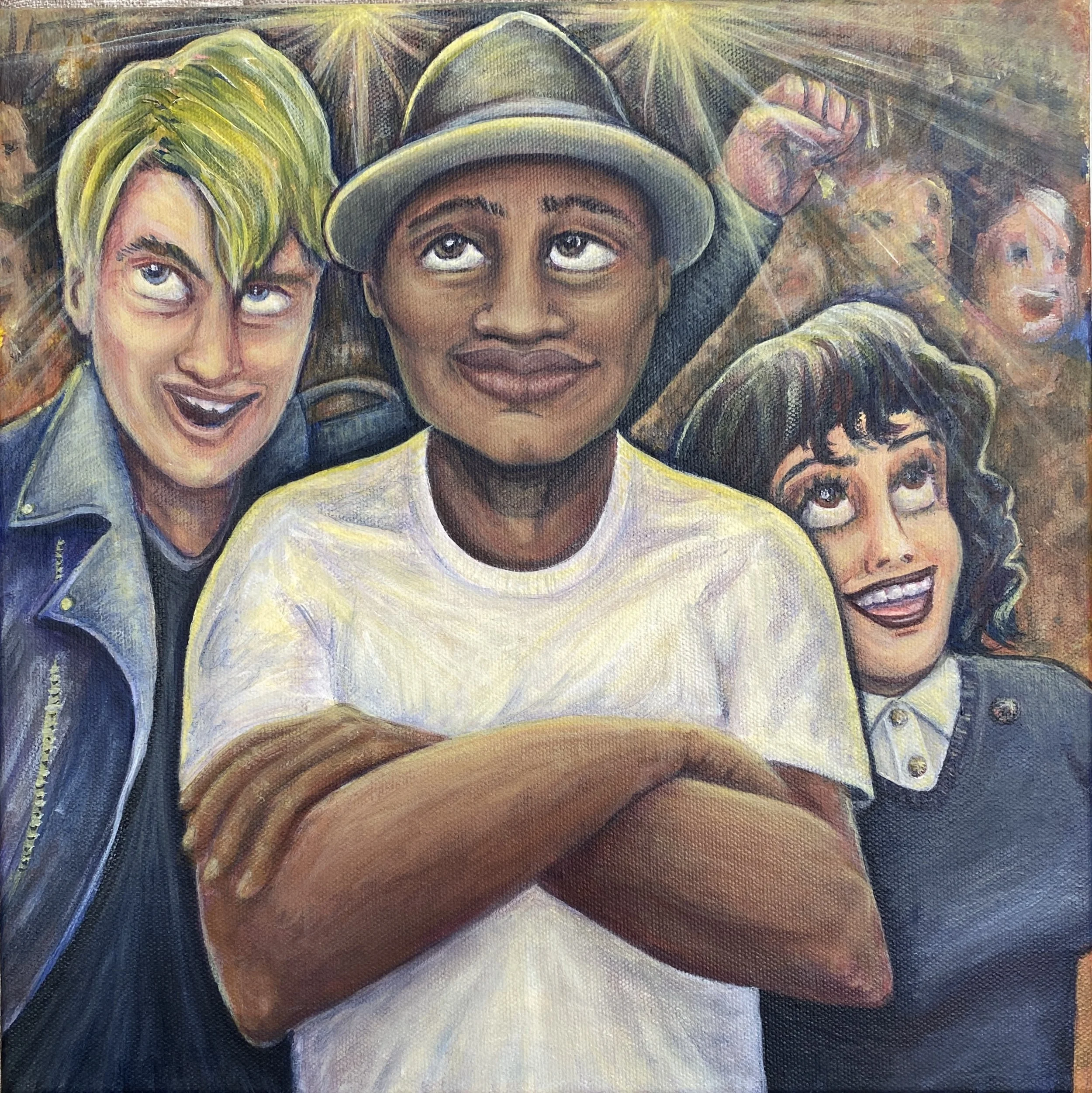 At the Show - 12"x12" acrylic