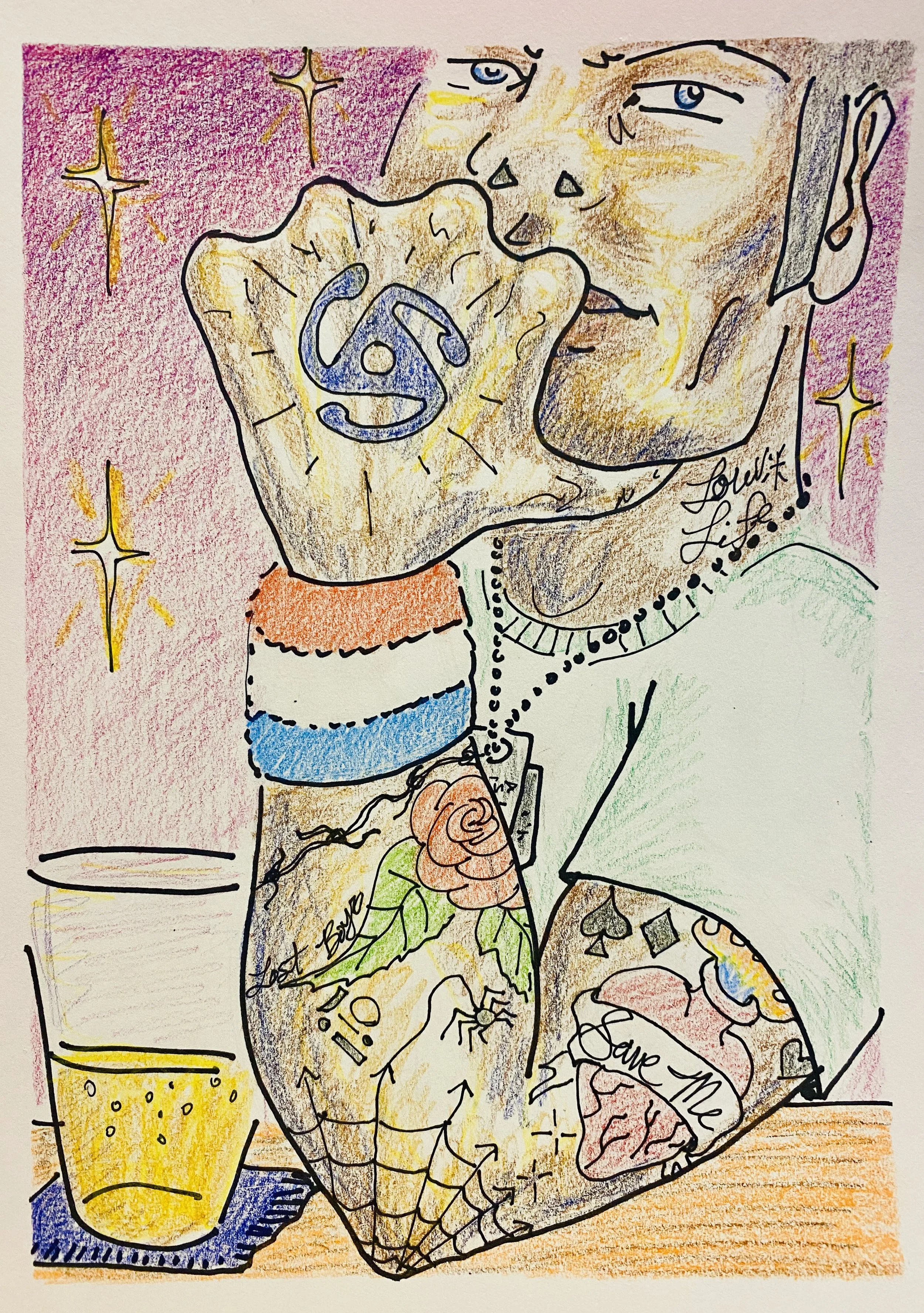 Spinning Yarn - 12x9" 