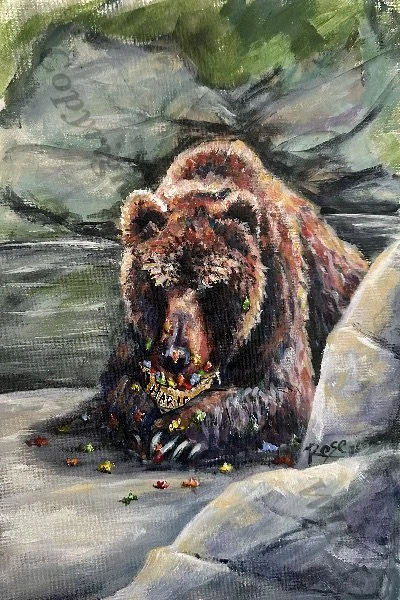 Gummy Bears, 11x14, Acrylic on Canvas board, 2026