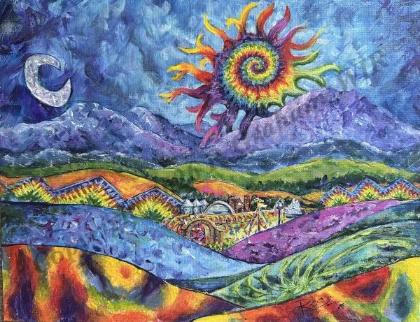 TyeDye Everything Palouse, 11x14, 2026- SOLD