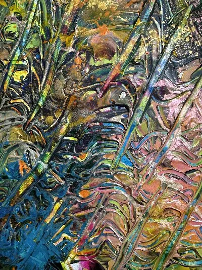 Rain, 8x10, Acrylic on paper, 2026