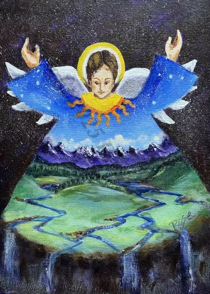 Earth Angel, 8x10, 2025