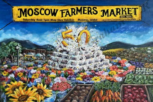 Moscow Farmers Market 50 years! 16x20, 2026