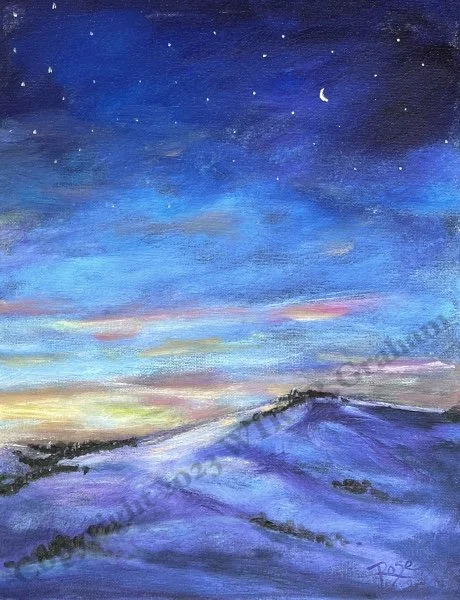 Winter Morning (P), 11x14, 2023