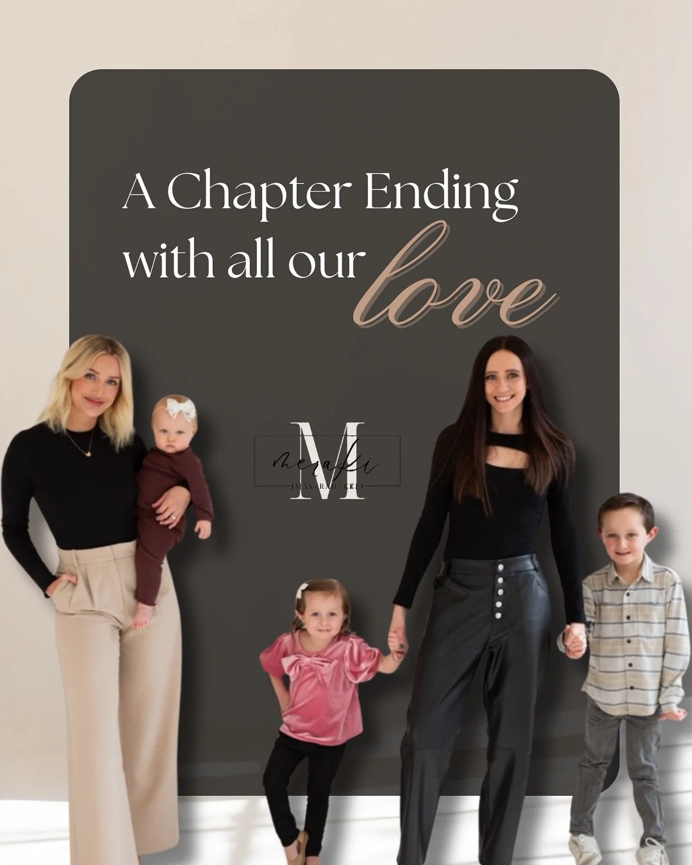 To our Meraki Collective family 🤍 
We have made the tough decision to press pause on Meraki as health, life, and motherhood have asked us to slow down. This isn’t goodbye, just see you later. We are beyond grateful for every single one of you