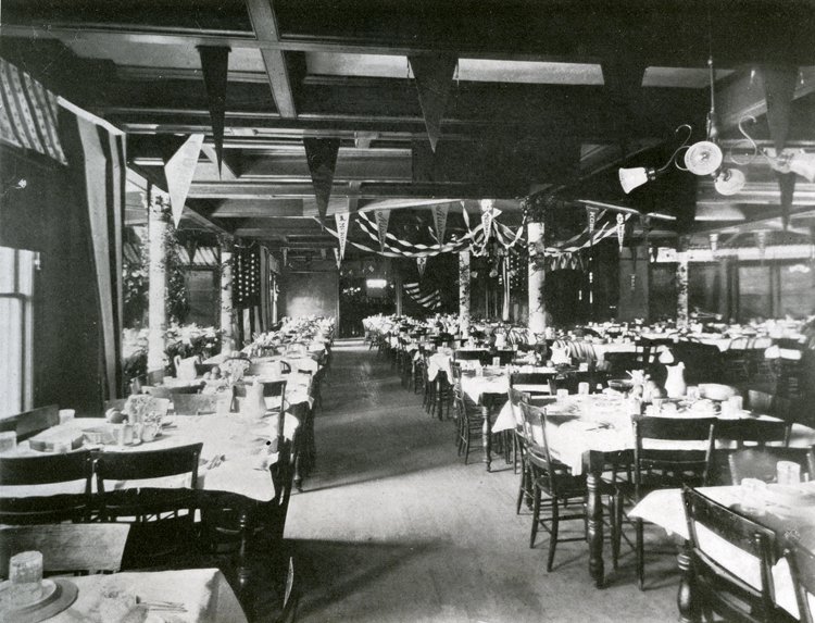 Dining room in 1908