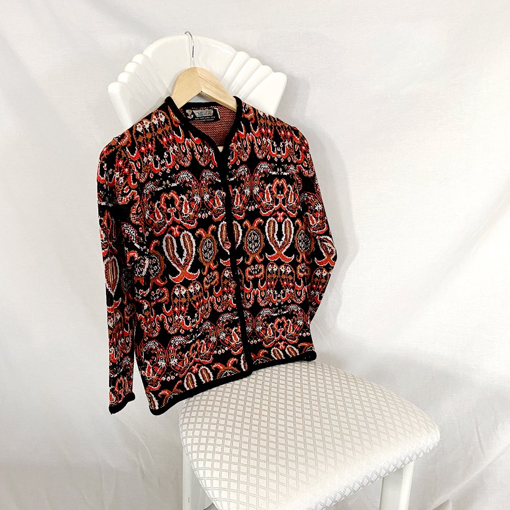 Lamb's Wool Patterned Cardigan