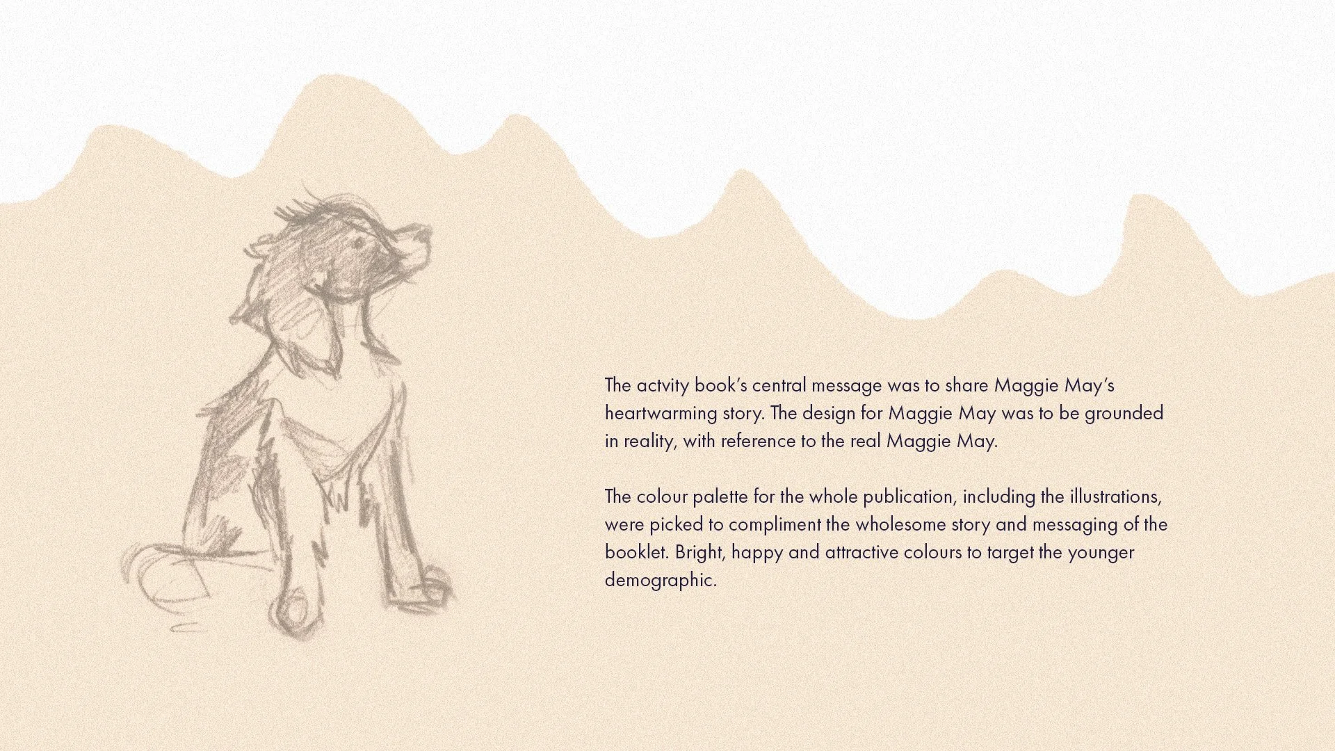 Maggie May, MSPCA, SPCA, Malta, animal sanctuary, adoption story, activity book, illustration for children, children, nature, dog, animals, rehome, illustrator, malta, graphic designer, booklet, print design, branding, graphic design