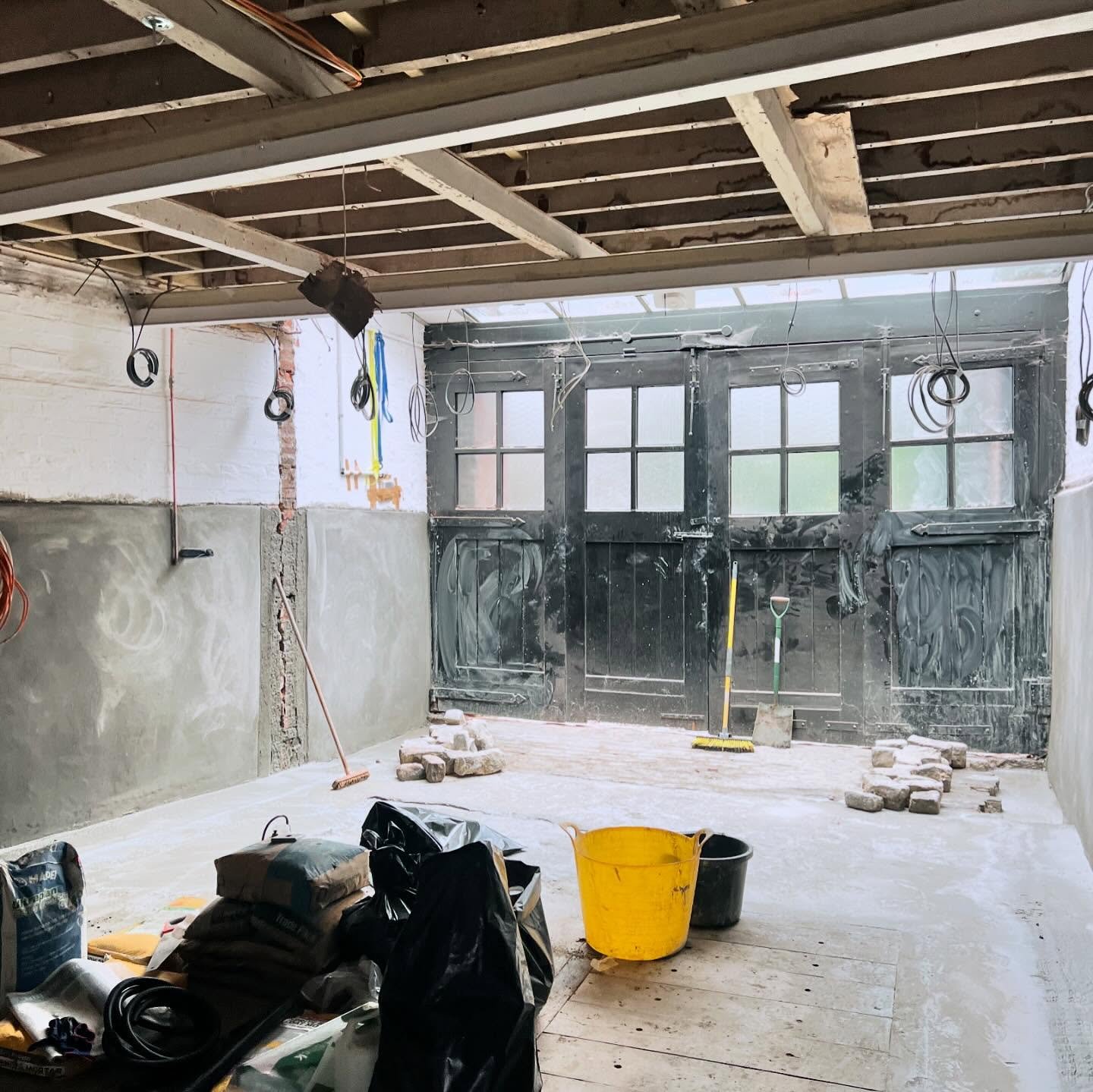 B E F O R E &amp;. A F T E R | #beforeandafter
&mdash;&mdash;&mdash;&mdash;&mdash;&mdash;&mdash;&mdash;&mdash;&mdash;&mdash;&mdash;
We were commissioned to turn this back of house area into a TV/Family Room&hellip; in 3 months!  More images to come. 