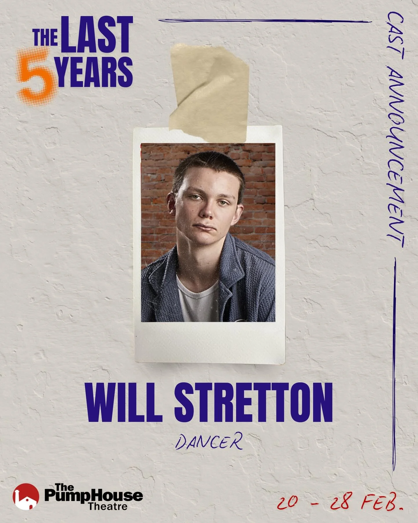 meet our dancers ❤️&zwj;🔥

WILL STRETTON
@will.stret 

see him dance at @thepumphousetheatre in every show from 20th-28th Feb 💋

#TheLastFiveYearsNZ