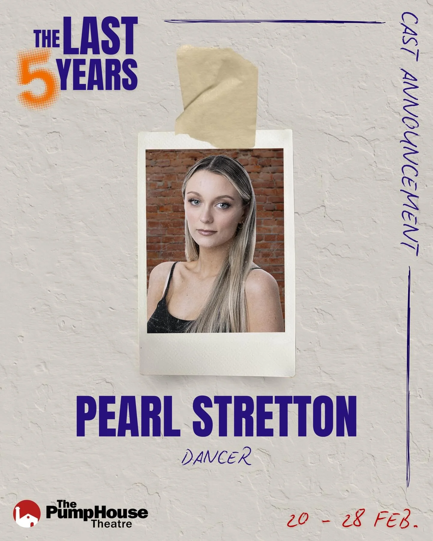 meet our dancers ❤️&zwj;🔥

PEARL STRETTON
@pearl_lilyy 

see her dance at @thepumphousetheatre in every show from 20th-28th Feb 💋

#TheLastFiveYearsNZ