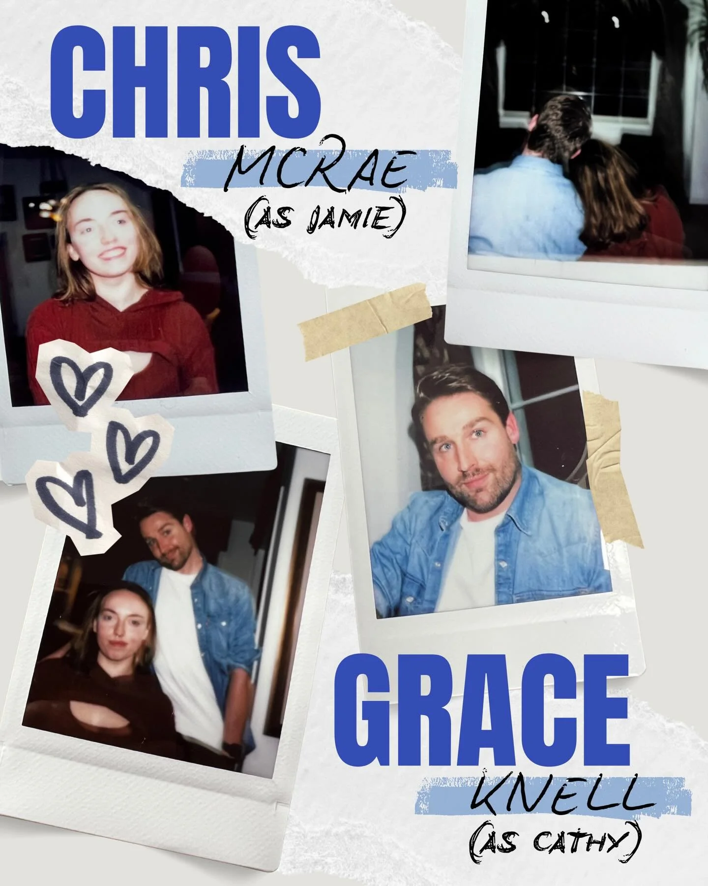 meet our cast 💋

CHRIS MCRAE as Jamie
GRACE KNELL as Cathy 

See them onstage in our &lsquo;Blue Cast&rsquo; performances:
💙Sat 21st (3:00pm)
💙Sun 22nd (3:00pm)
💙Tues 24th (7:30pm)
💙Fri 27th (7:30pm)

Tickets live now - book via link in bio 💌
