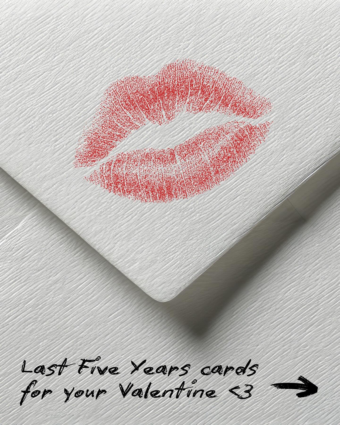 OUR VALENTINES GIFT TO YOU: some of the most gorgeous lyrics from &lsquo;The Last Five Years&rsquo; in card form 💋💌

SEND YOUR FAVE TO A LOVERRRR!! promise it won&rsquo;t manifest a Cathy x Jamie relationship arc 😅

HAPPY VALENTINES DAY FROM US TO