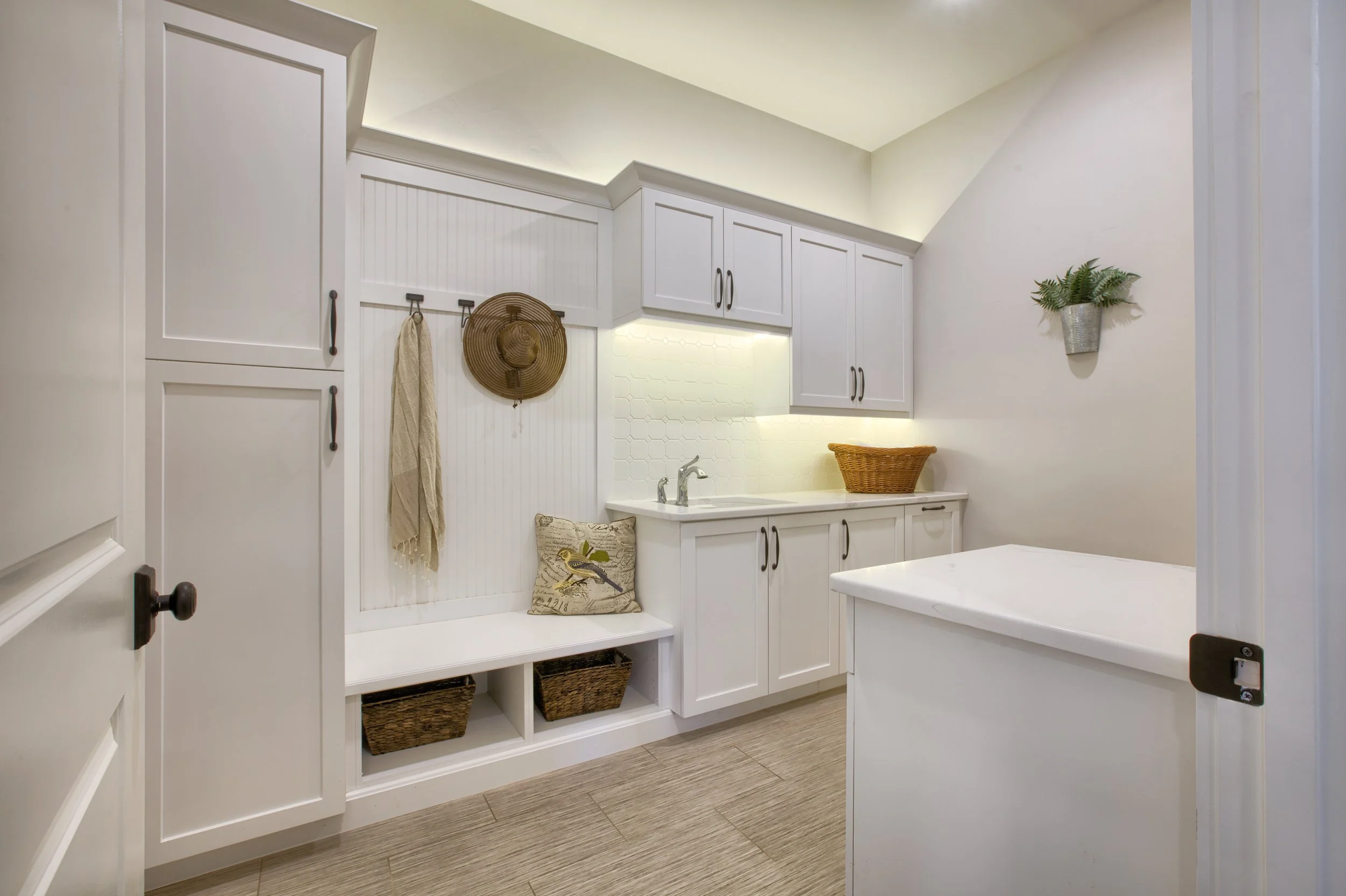 Custom mudroom storage in Cherry Hills Village