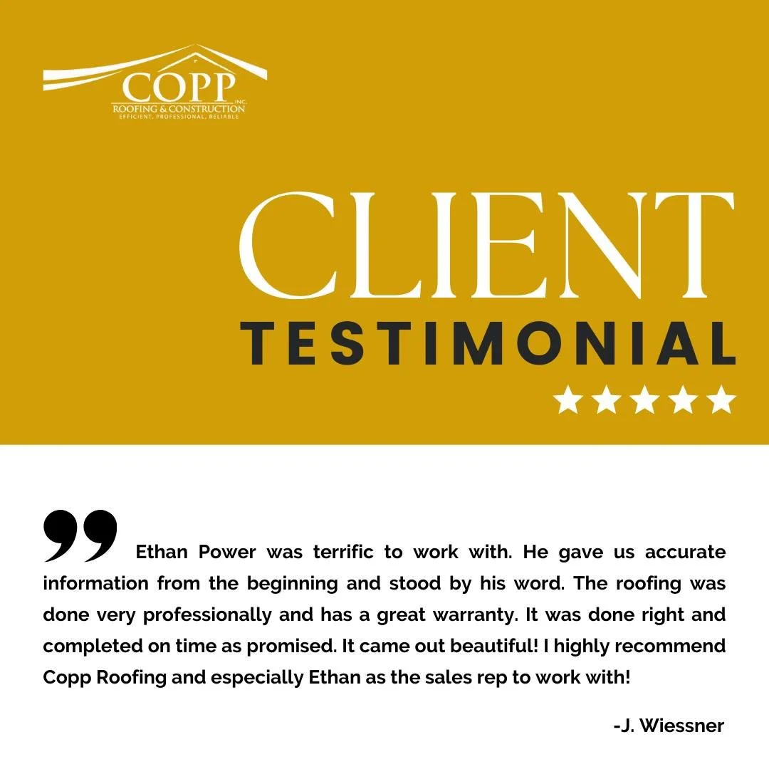 Ethan's dedication to providing accurate information and reliable service ensures every project is not just completed, but beautifully mastered. Just like this thrilled customer, you can experience our professional roofing service complete with great