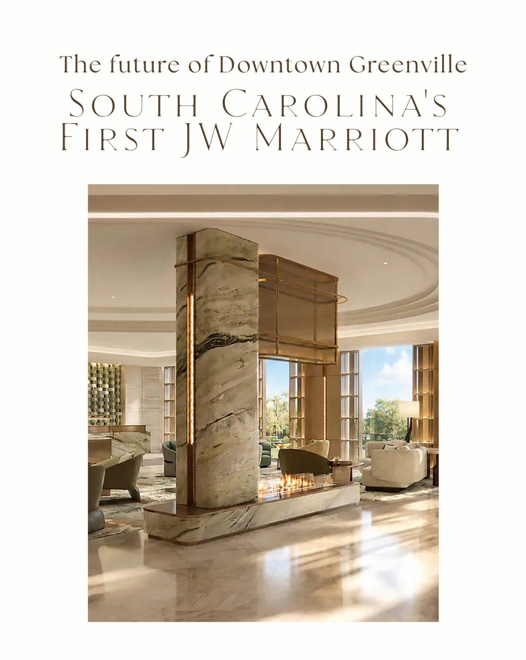 Something big is landing on the Reedy River, and it will change how we talk about Greenville real estate.

Swipe through for a first look inside.

Auro Hotels announced this week that South Carolina&rsquo;s first JW Marriott is coming to the historic