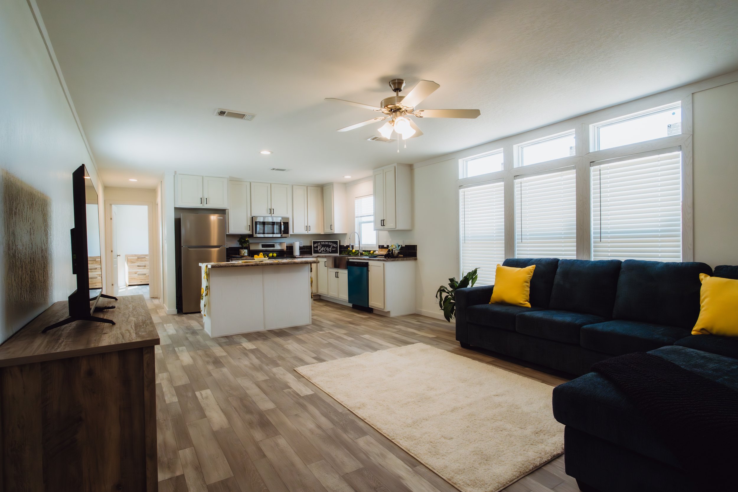 Living room interior photography for Homestead Corpus Christi by 2ten Marketing