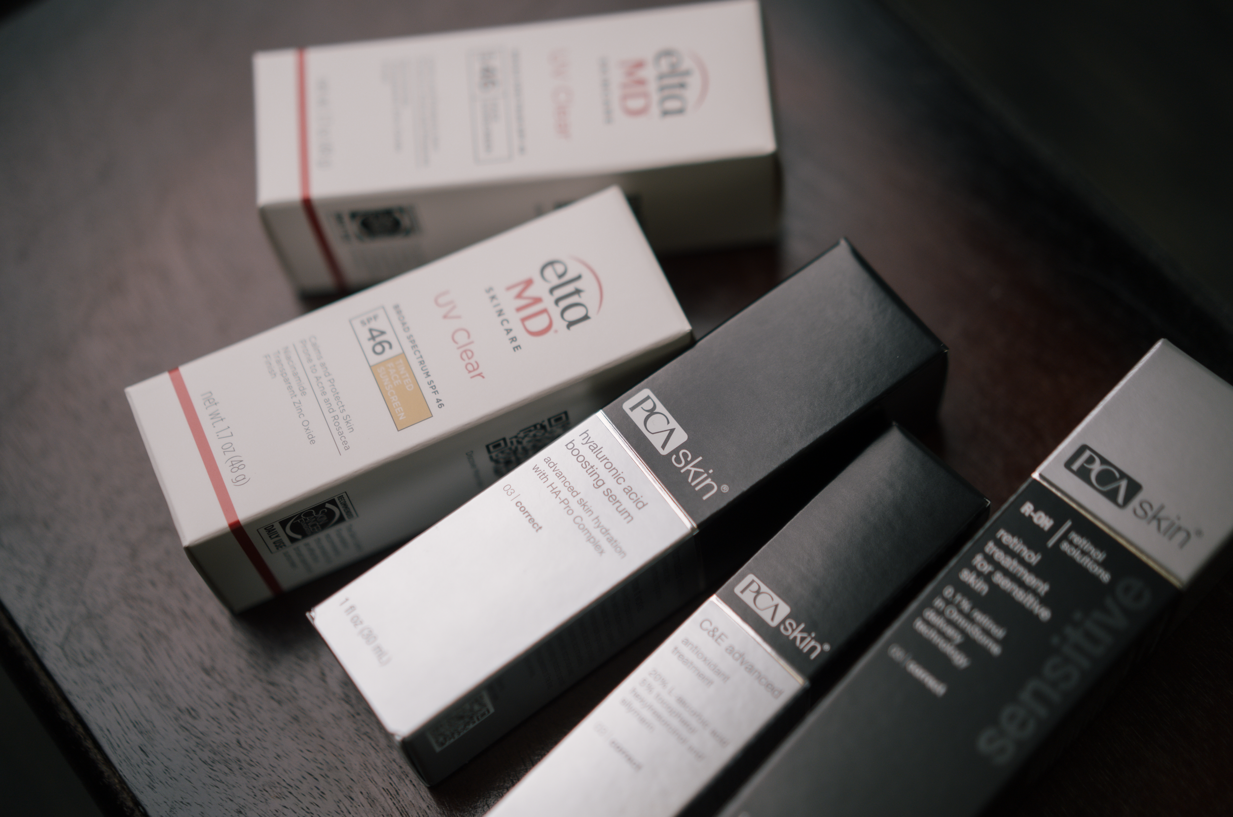 Professional photography supporting skincare product pages