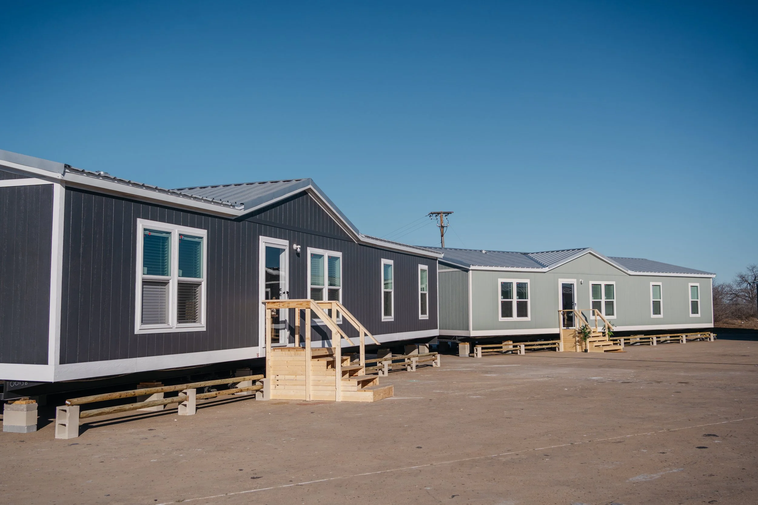 Community exterior photography by 2ten Marketing for manufactured home development in San Antonio