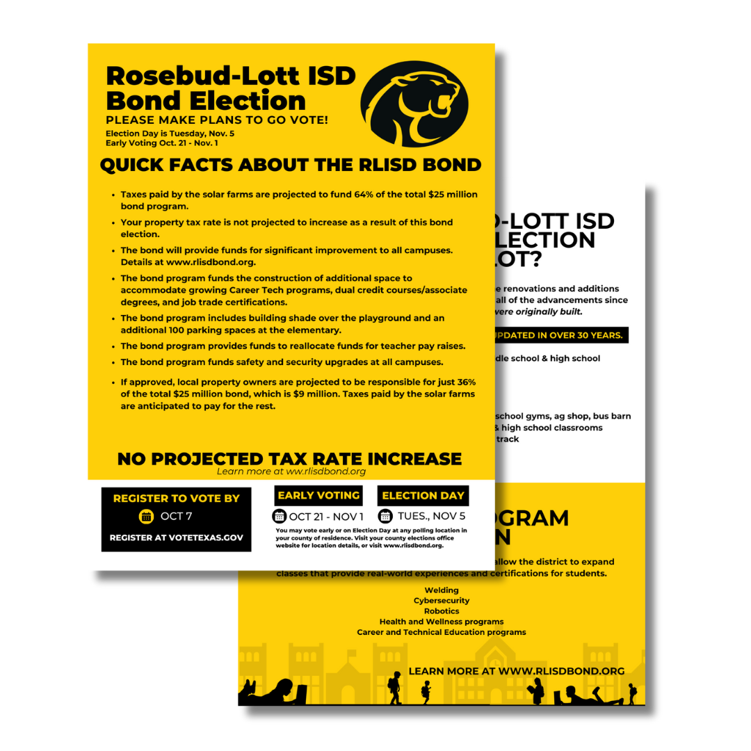 Bond Election Flyers