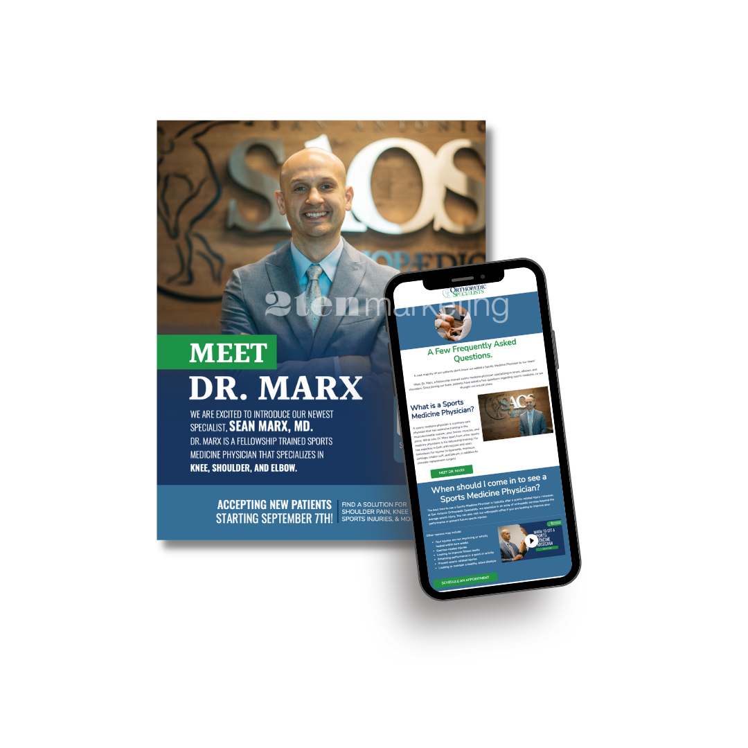 New pHysician Marketing San Antonio Texas - 2ten Marketing