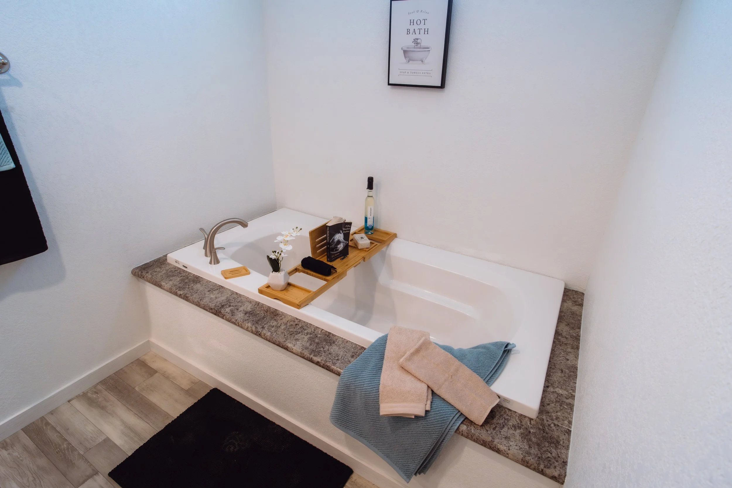 Real estate photography showcasing bathroom interior at Homestead San Antonio community