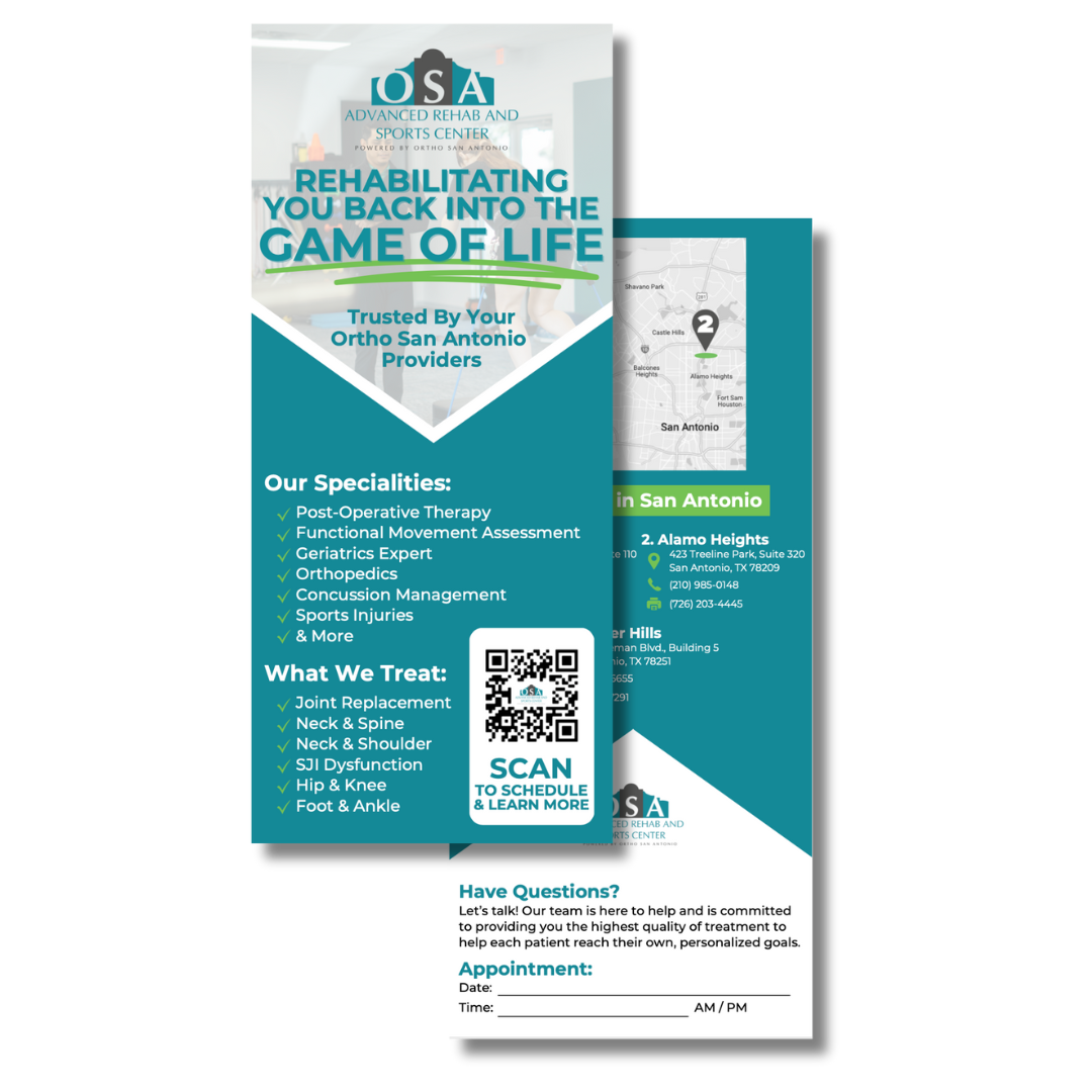 Rack card design in san antonio