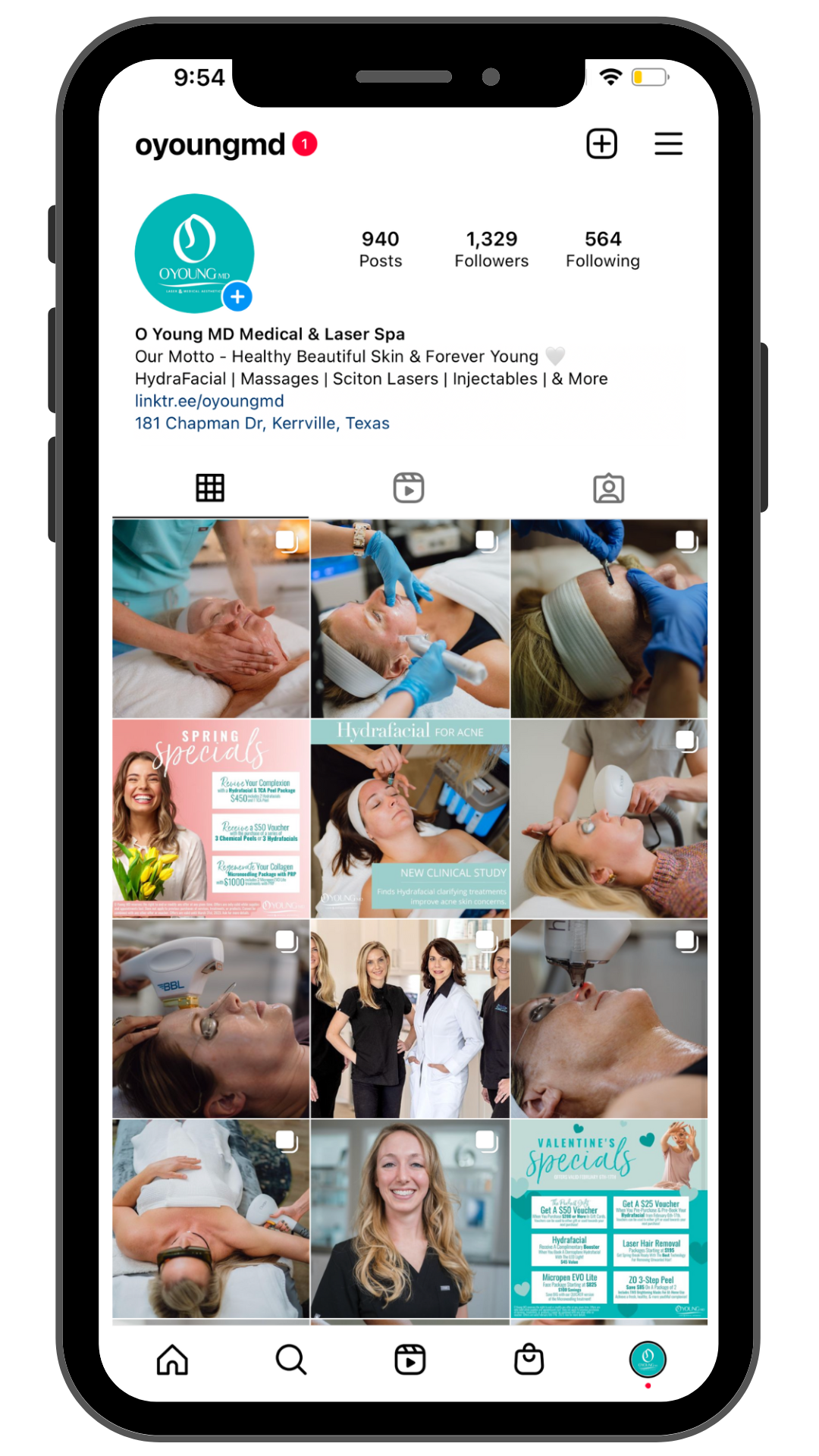 medical aesthetics social media content in san antonio texas