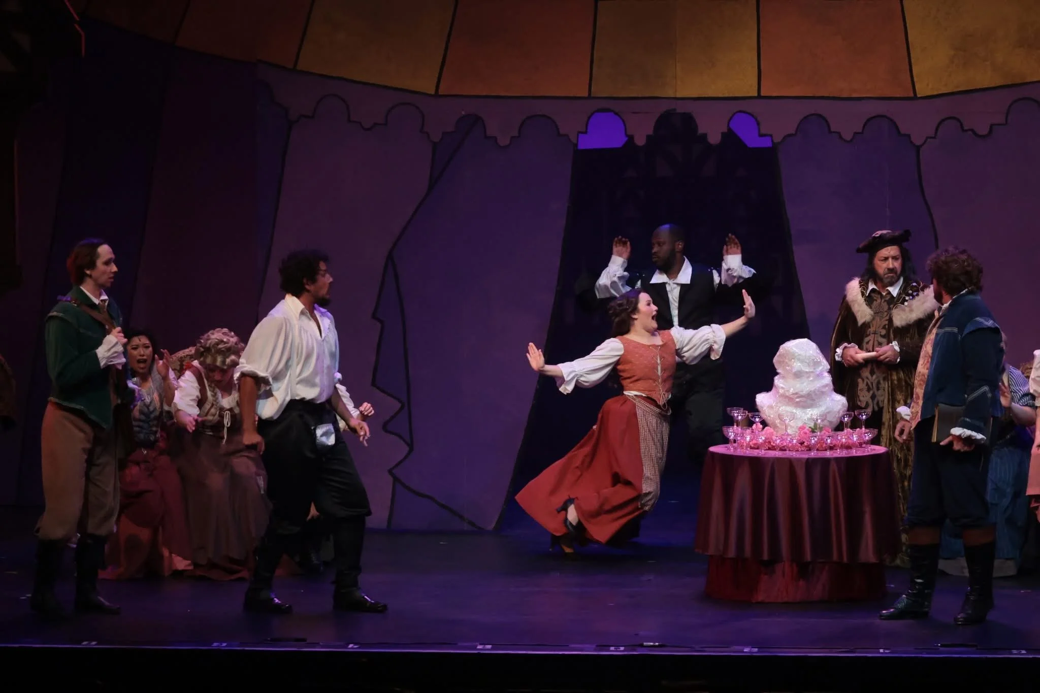Kennedy Kemmerer performing in Something Rotten