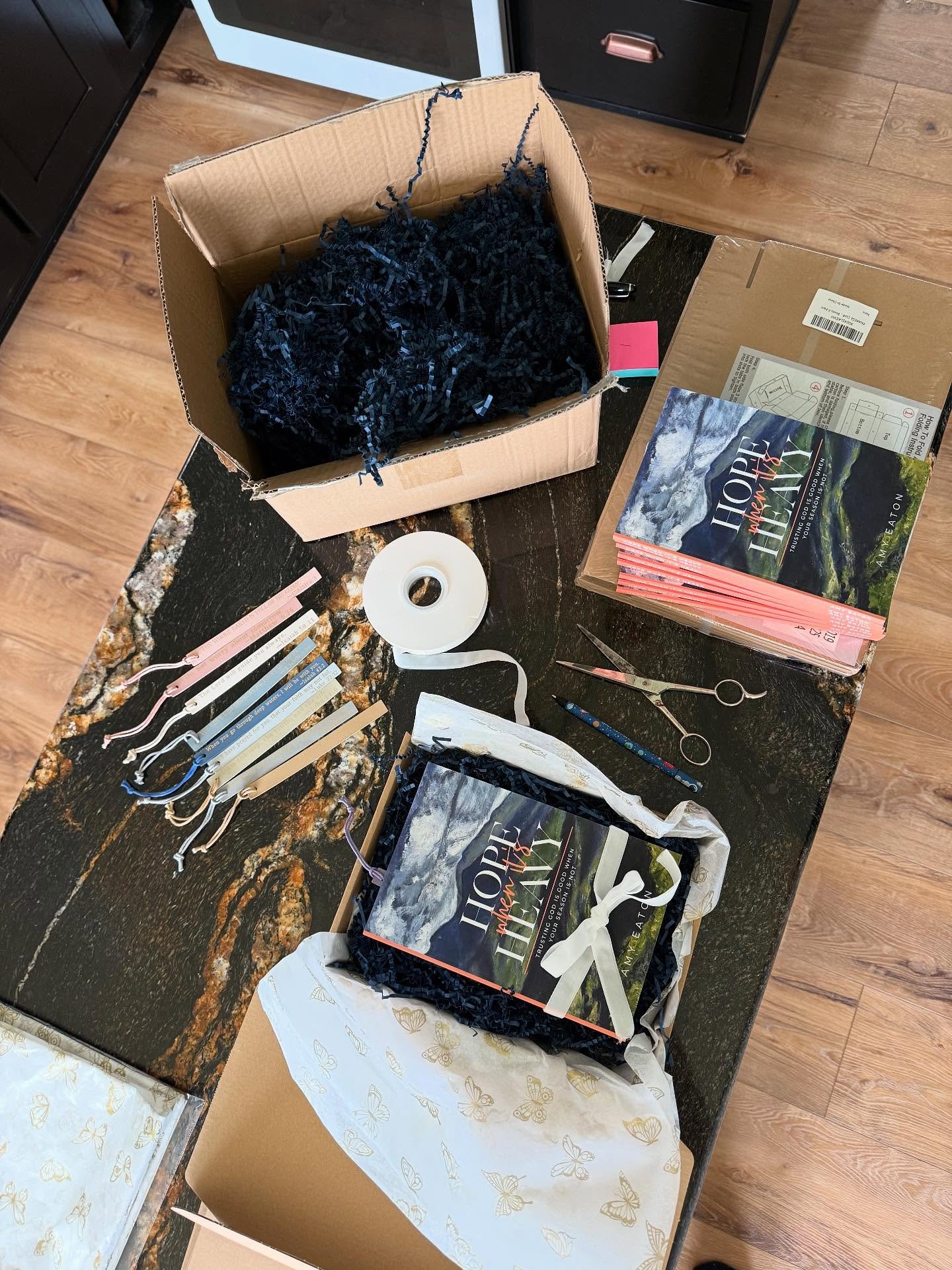Spent time today praying gratitude prayers and packaging book boxes for endorsers of Hope When It’s Heavy today. So thankful 🤍
Receiving their “yes” a few months back and reading their feedback as early readers meant so much to m