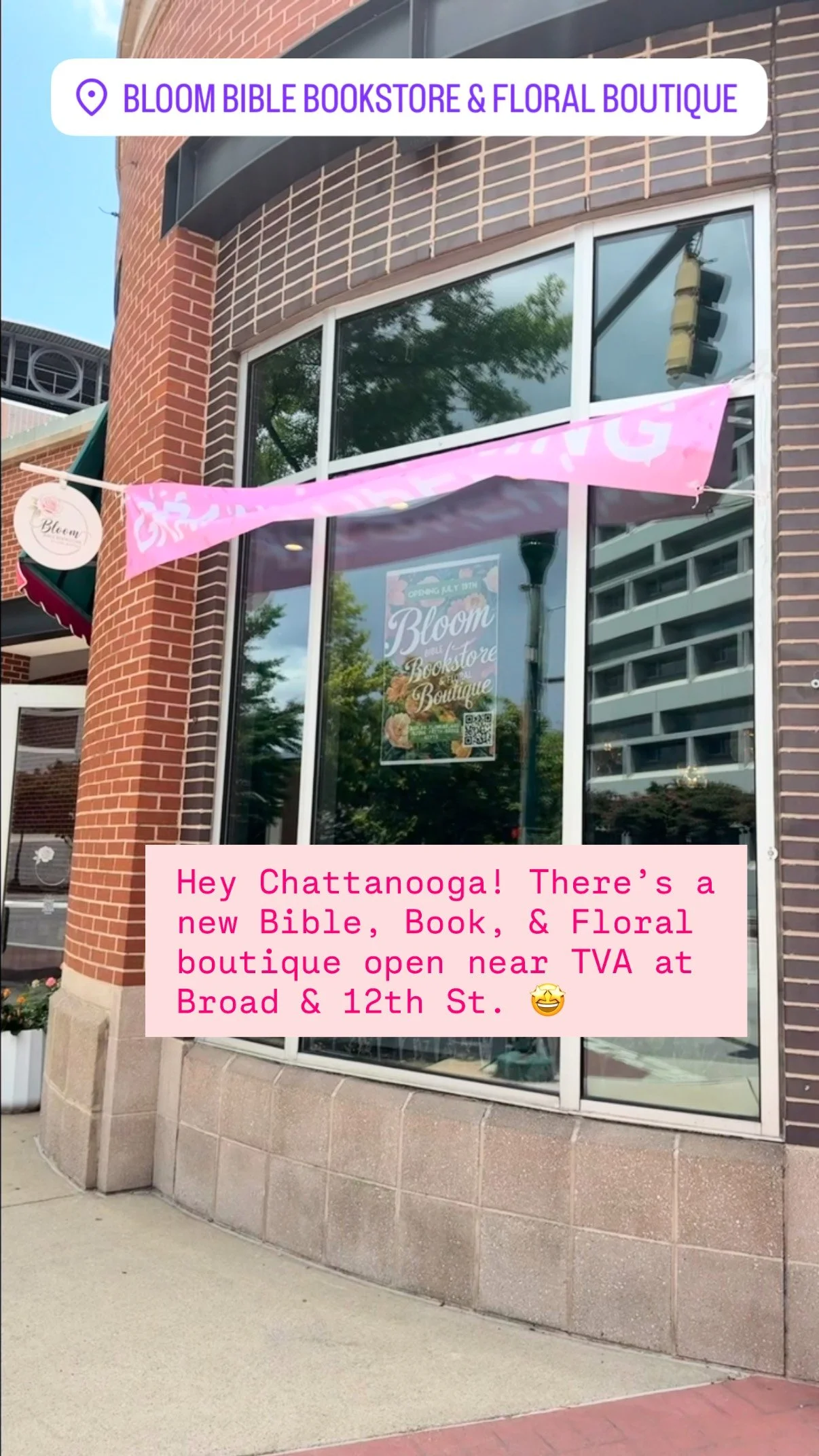Saturday marked the grand opening of this beautiful Bible, bookstore, and floral boutique in downtown Chattanooga @bloombiblebooks
So many beautiful things! Art, jewelry, Bibles, resources, and more. And flowers!! 🤩 There’s stuff for women,