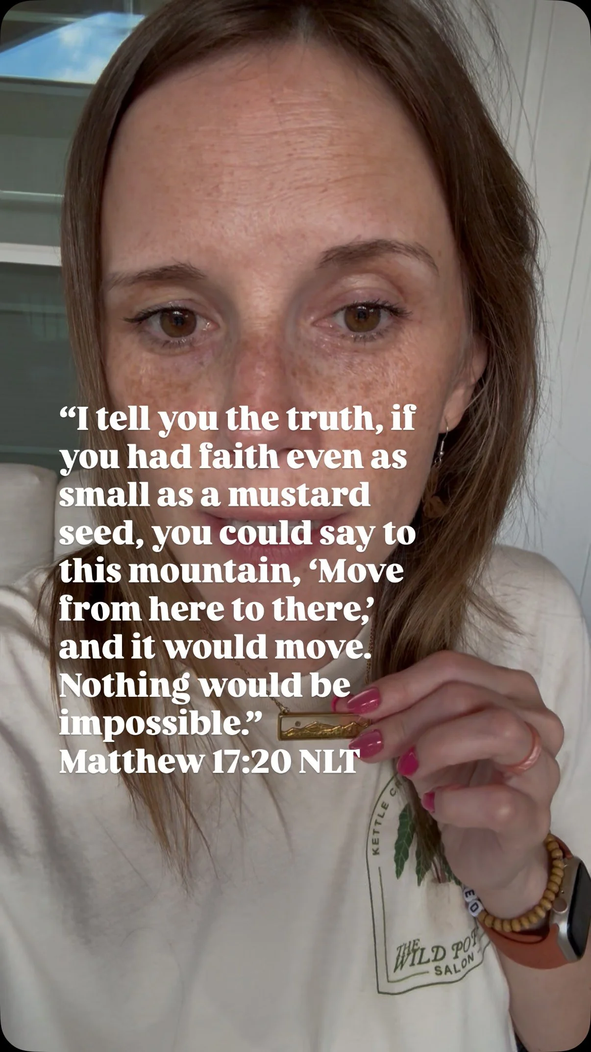 Post-evening-walk-thoughts: How often is it that the mountain I need moved, is the mountain inside of me? Anyone else? 🏔️
“I tell you the truth, if you had faith even as small as a mustard seed, you could say to this mountain, ‘Move fr