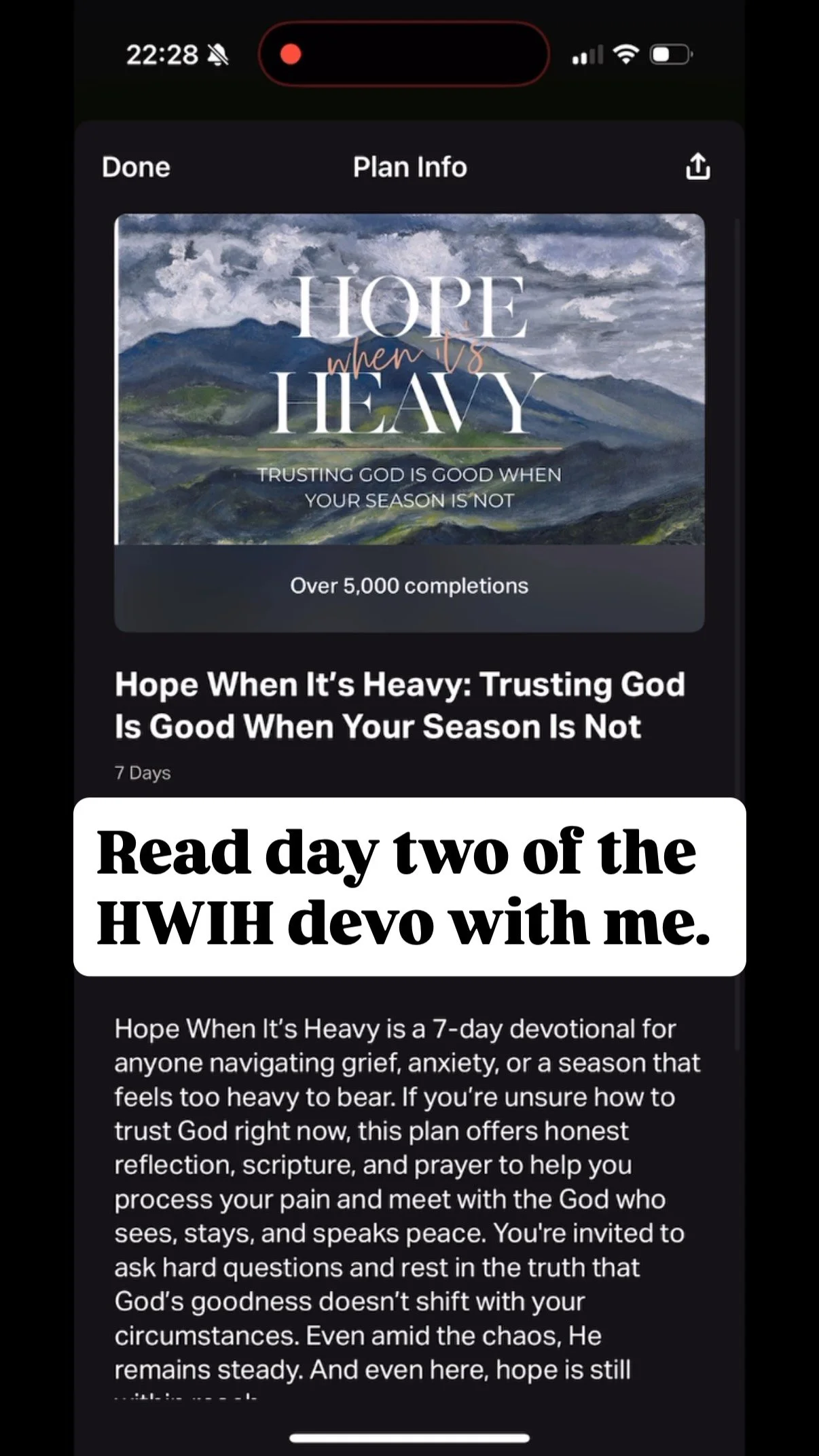 Praying over weary hearts 🤍 May we remember that when the evils and perils of this life seem too much, peace is always and only found in Jesus Christ. May we bravely choose to keep looking upon His light, and shining His light.
See comments for ad