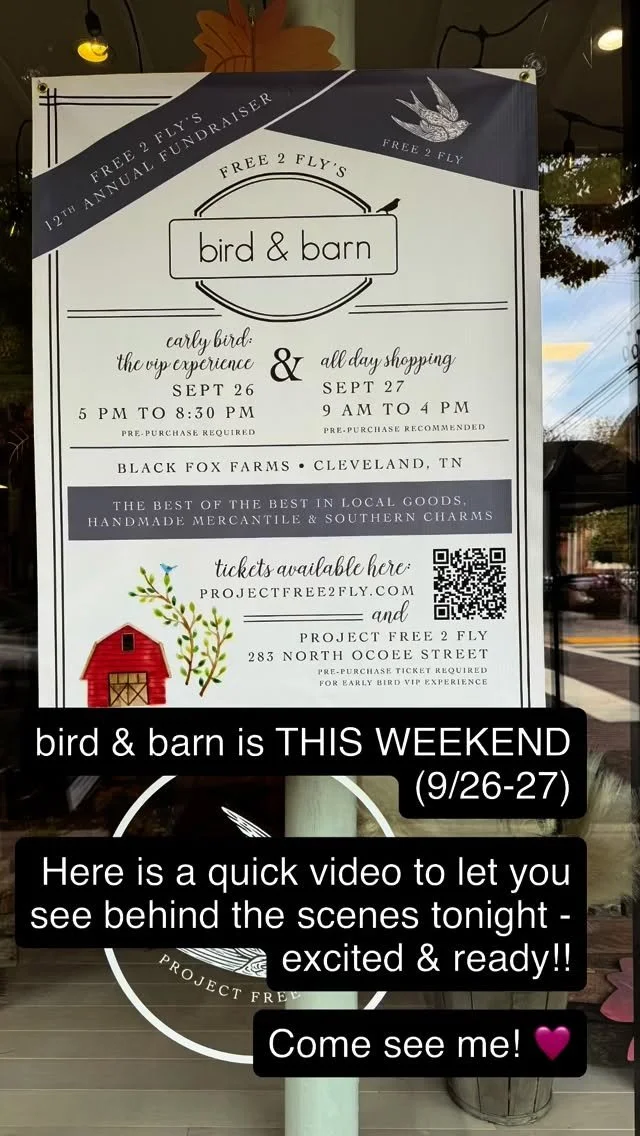 Rewind with me a little, the Lord nudged my heart to ask a wild question. Could I be a vendor at @bird.and.barn this year? Why me, Lord 😅 It’s admittedly what I often think or ask. Though I try to consistently live my life with palms up and op