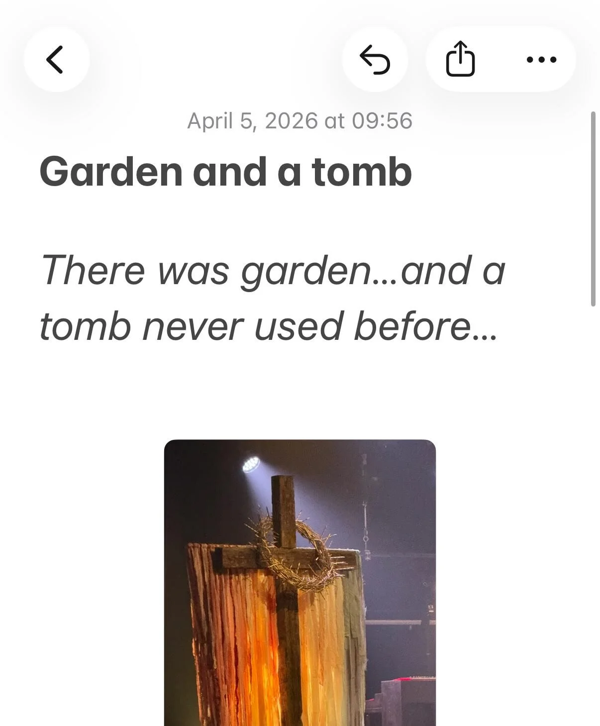 There was garden&hellip;and a tomb never used before&hellip;

John 19:41
&ldquo;The place of crucifixion was near a garden, where there was a new tomb, never used before.&rdquo; NLT

🌱 When I think about a garden, I think about how life comes from d