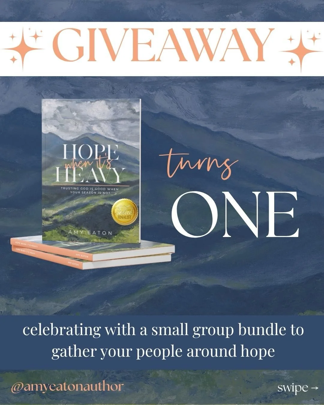 ONE YEAR. 🎉

Friday marks one year since Hope When It&rsquo;s Heavy was born into the world, and I cannot think of a better way to celebrate than by giving something away to YOU &mdash; the community that has carried this book with such love and kin