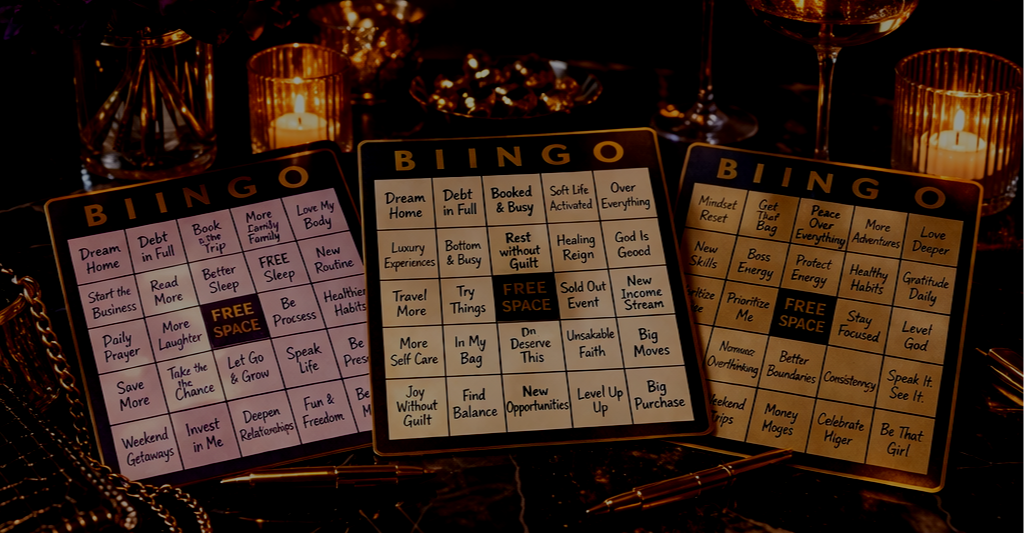   FRIDAY, APRIL 17, 2026  |  7:00PM - 9:00PM   Join us for a high-vibe bingo night designed to help you reset, reconnect, and claim your 2026 vision. Enjoy custom bingo cards, music, prizes, and a fun night out perfect for girls night or date night. 