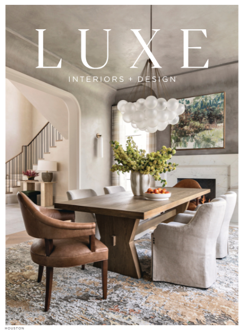 Benjamin Johnston Design Houston luxury interior design — Luxe Interiors + Design magazine cover feature, Lighting the Way.