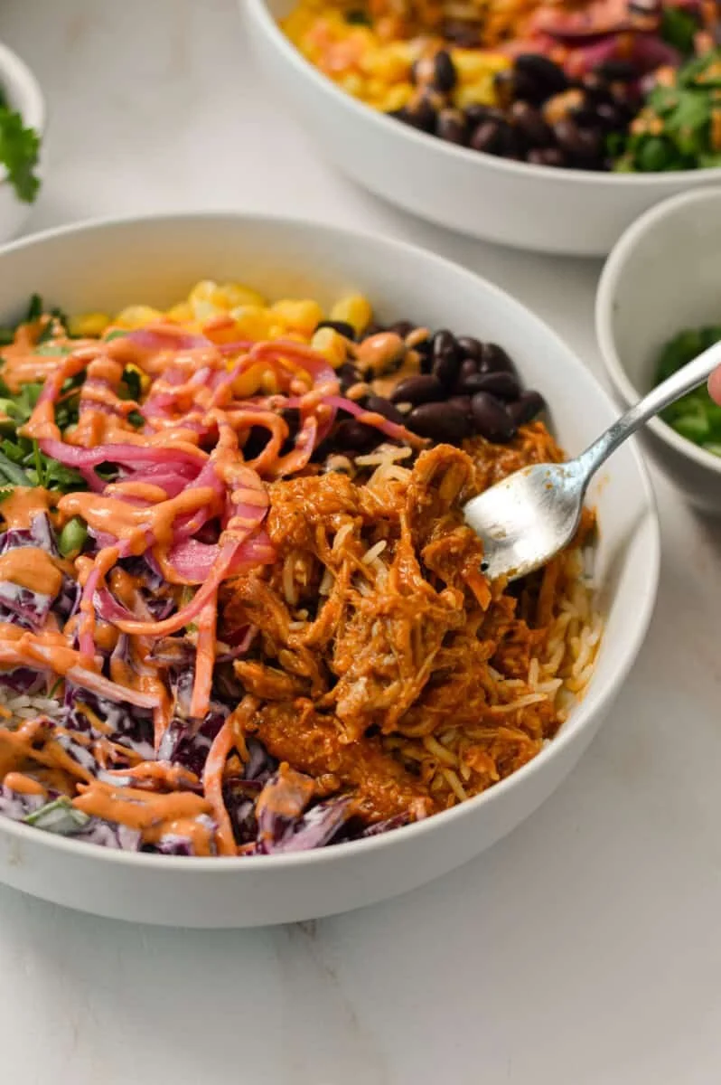 BBQ Pulled Chicken Bowl | GF, DF
