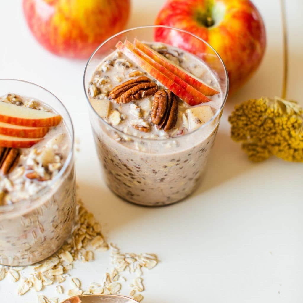 Apple Cinnamon Overnight Oats | GF, VEG