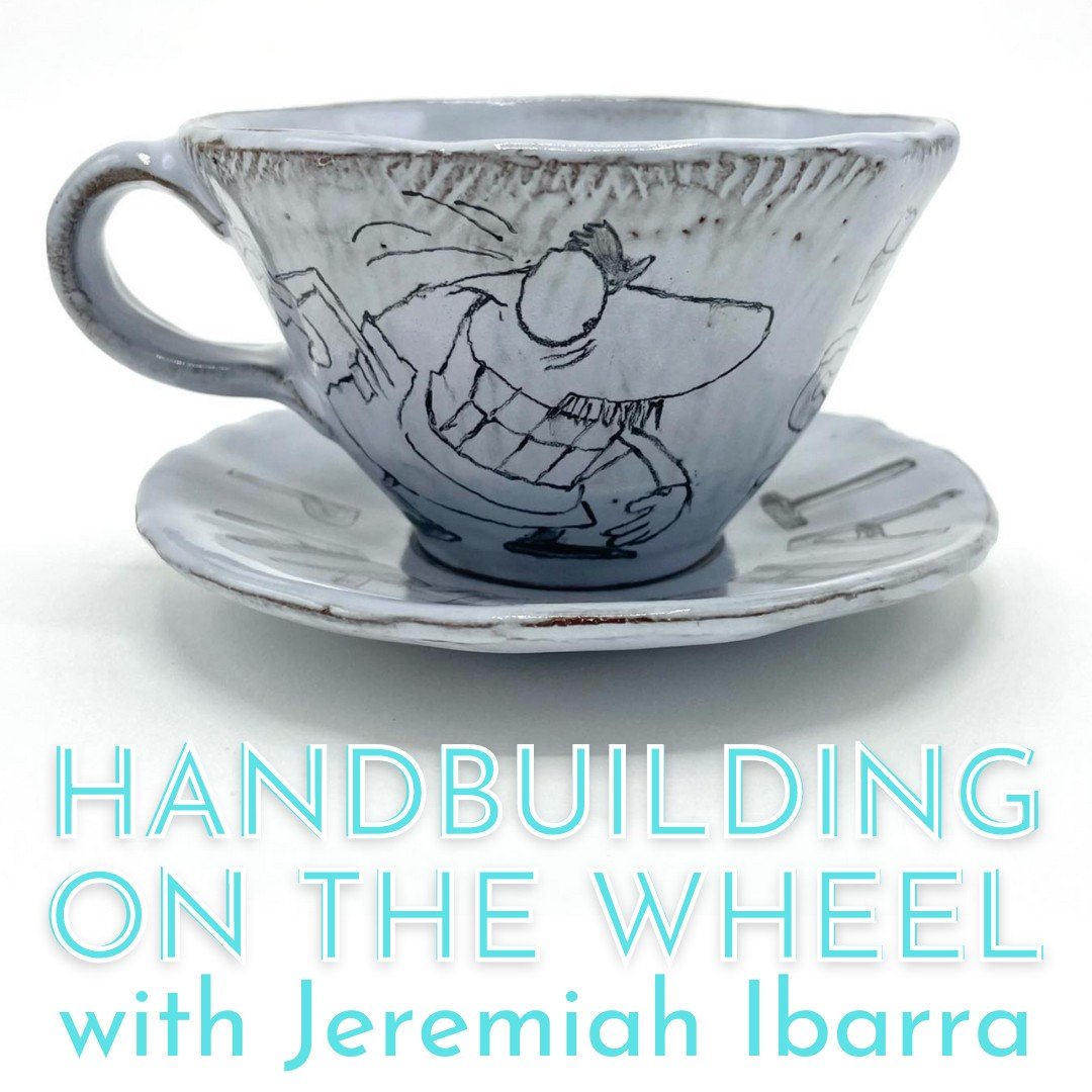 WORKSHOP ALERT. We welcome Louisiana artist Jeremiah Ibarra to our studio on July 20 for a one-day workshop: Handbuilding on the Wheel. Ibarra is the current Salad Days artist at Watershed Center for the Ceramic Arts. Participants should be relativel